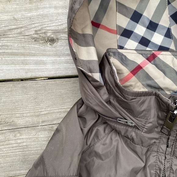 Vintage Burberry London Nylon Novacheck Jacket Medium Brown - Picture 4 of 16